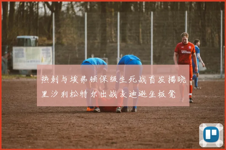 热刺与埃弗顿保级生死战首发揭晓里沙利松特尔出战麦迪逊坐板凳